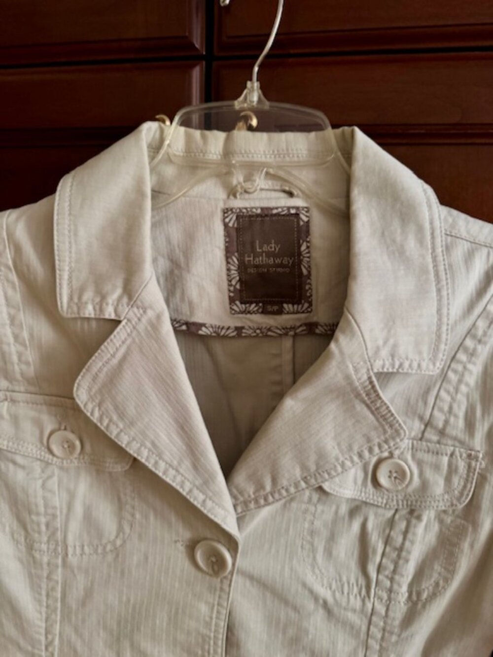 BEige Classic cut jacket - Picture 2 of 6